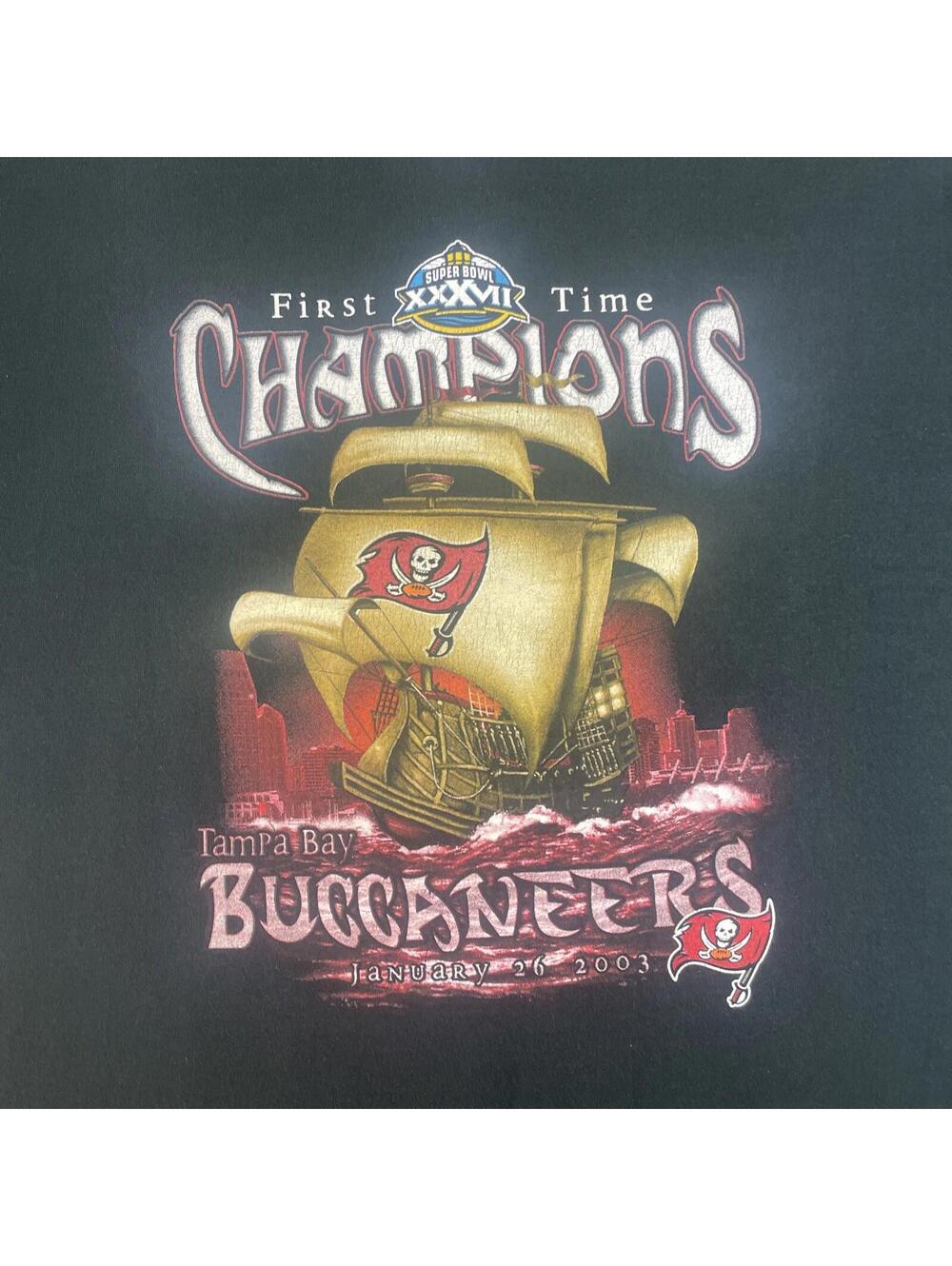 Tampa Bay Buccaneers Shirt Men XL NFL Super Bowl Champs VTG